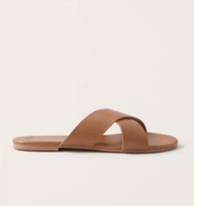 Abercrombie Criss Cross Slide Sandals